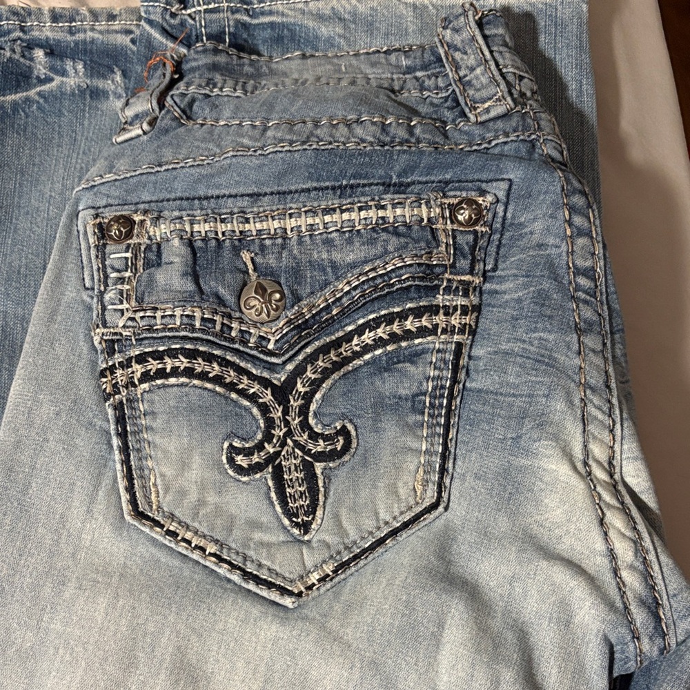 Rock Revival Light Blue Boot Cut Jeans